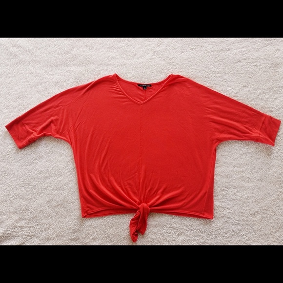 Zac & Rachel Tops - Zac & Rachel Dolman Sleeve Tie Front Top 1X